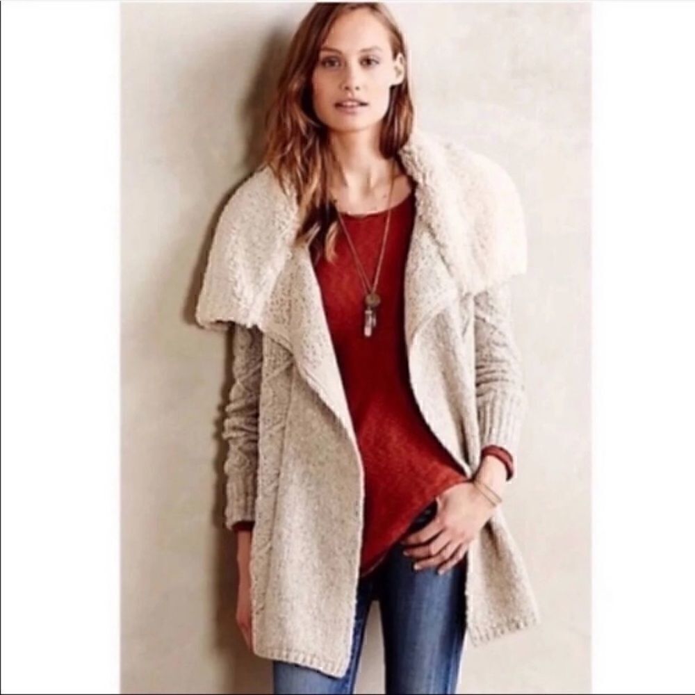 Anthropologie Sleeping on Snow Bondurant Sherpa Collar